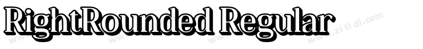 RightRounded Regular字体转换